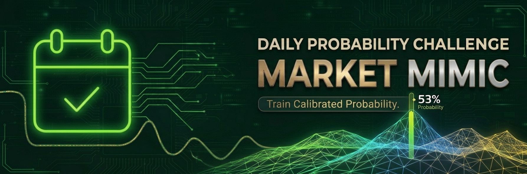 Market Mimic: daily probability challenge, train calibrated probability
